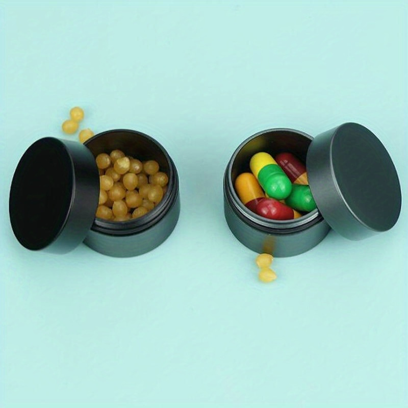 Edc Pill Carry - 1 ชิ้น ชุดอุปกรณ์อลูมิเนียมขนาดเล็กพกพาสะดวก - กล่อง EDC