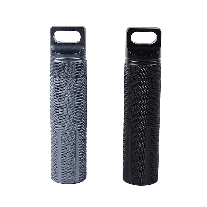 Pill Fob Capsule - กลางแจ้งกันน้ำ Pill Fob ตรงกันกรณีแบตเตอรี่หลอดผู้ถือกล่องยา Airtight คอนเทนเนอร์ซีลขวด