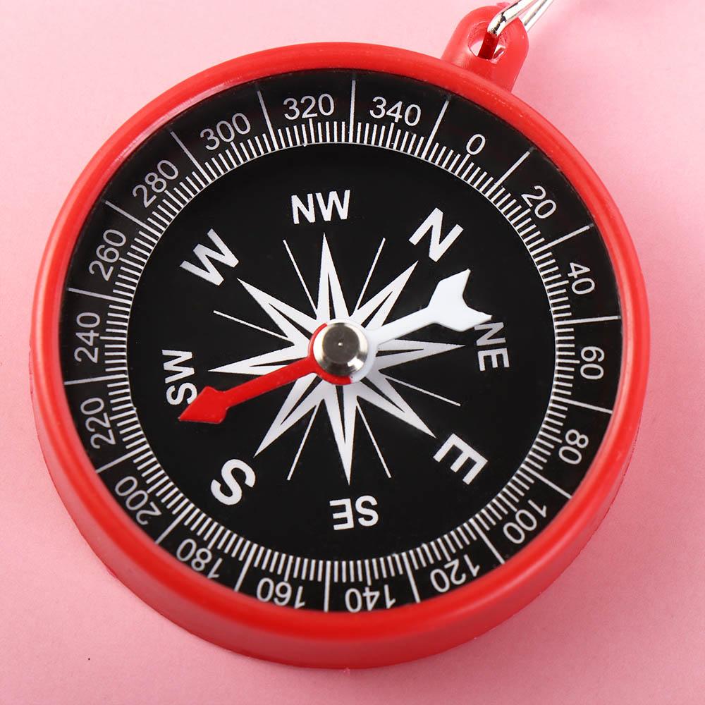 Compass Keychain Mini - เข็มทิศพกพาสำหรับตั้งแคมป์กลางแจ้ง พวงกุญแจเข็มทิศขนาดเล็กสำหรับปีนเขา เดินป่า จักรยาน อุปกรณ์นำทางแบบแขวน