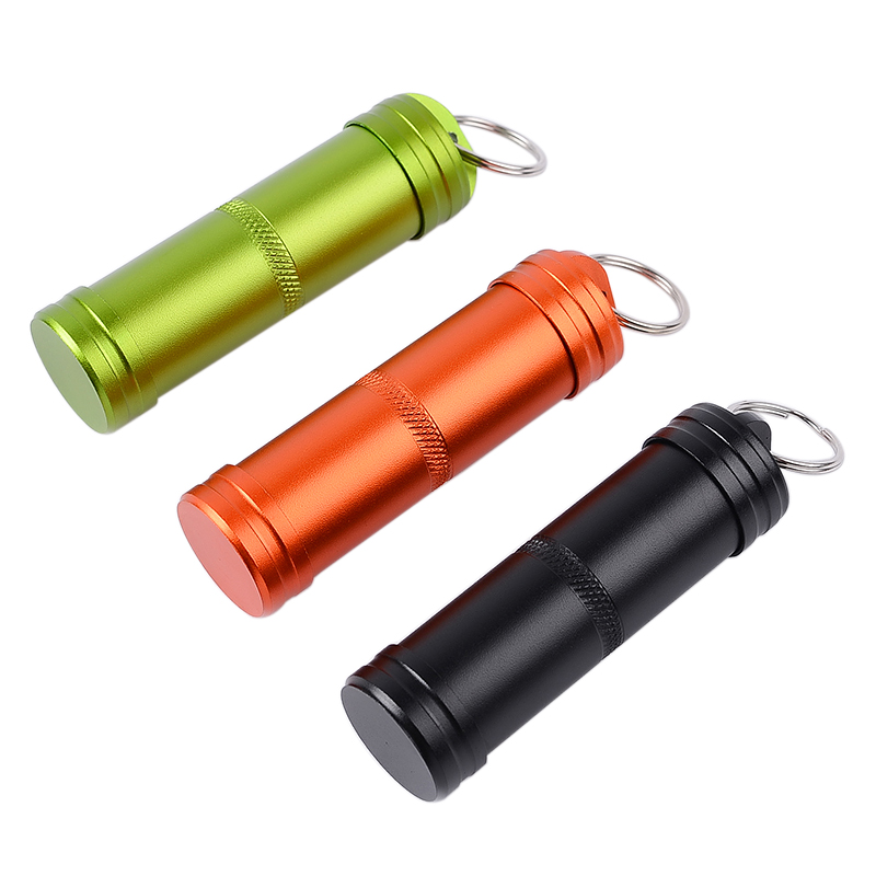 Pill Fob Capsule - กันน้ำ Airtight Watertight กล่องเก็บกล่องซีลขวดสำหรับยาแคปซูล Fob ฉุกเฉิน