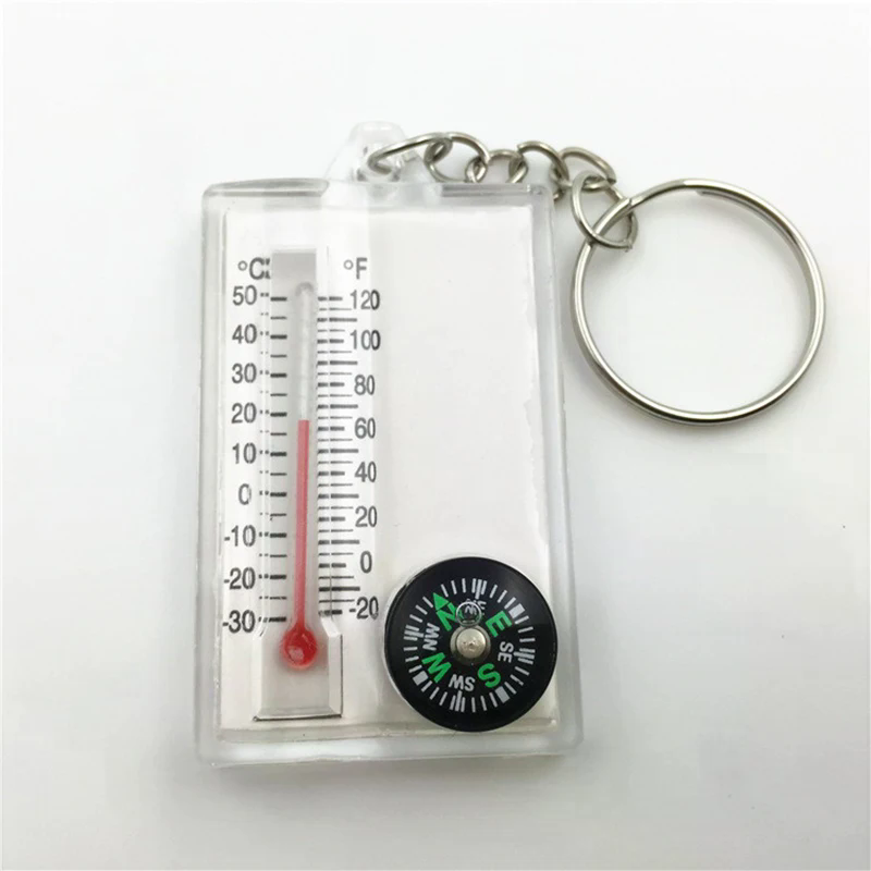 Compass Keychain Mini - เข็มทิศแบบติดพวงกุญแจสำหรับกิจกรรมกลางแจ้ง เข็มทิศแบบคาราไบเนอร์ เข็มทิศขนาดเล็กสำหรับพวงกุญแจ