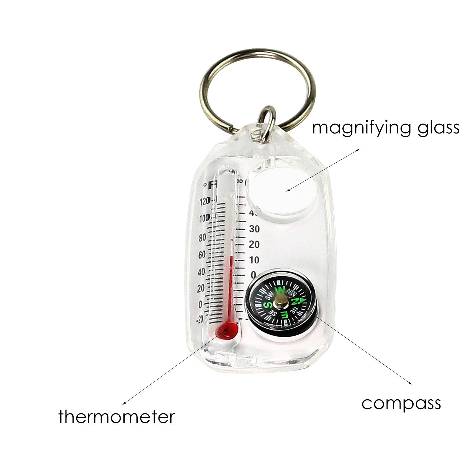 พวงกุญแจมัลติฟังก์ชั่นขนาดเล็ก - Compass Keychain Mini บทวิจารณ์และราคา