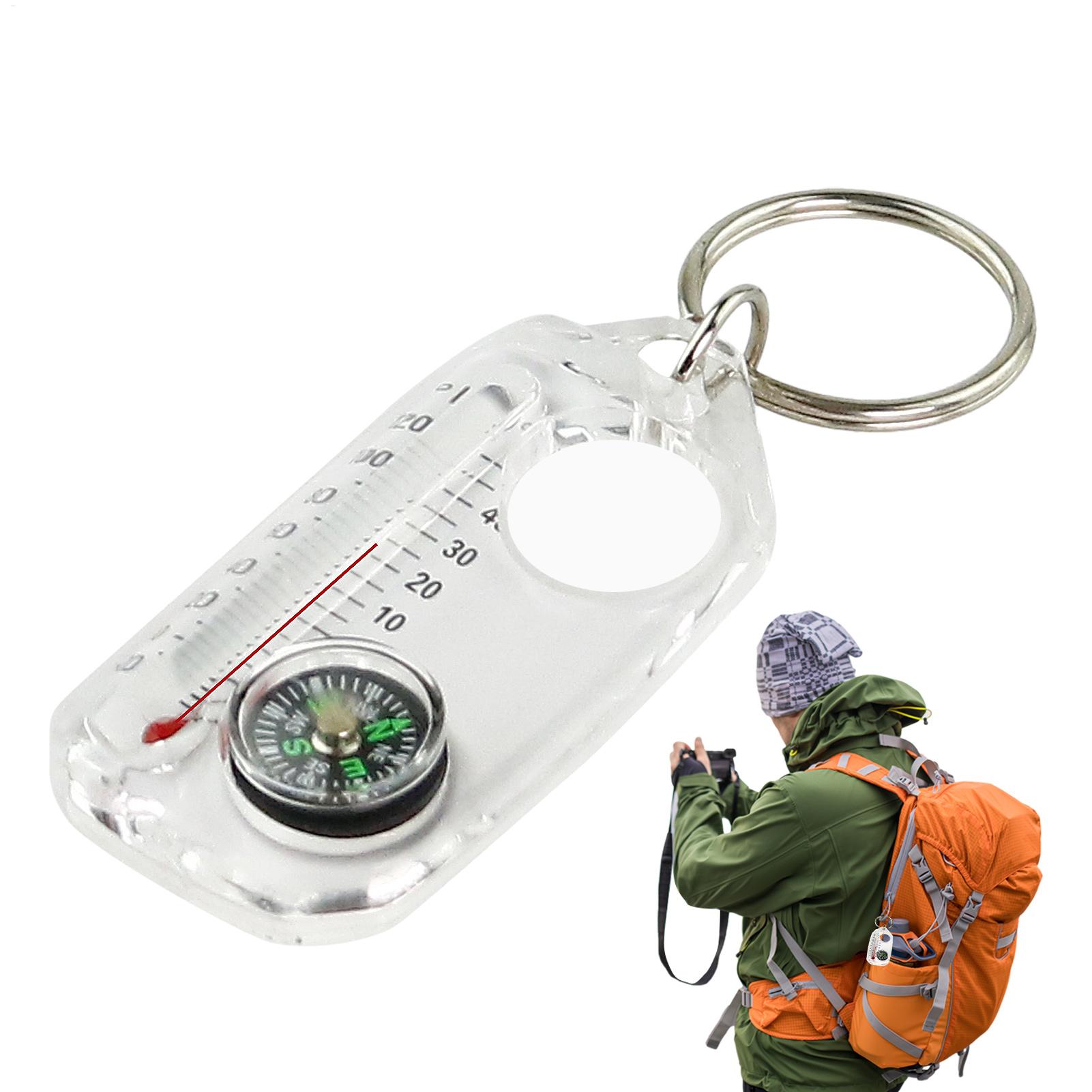 พวงกุญแจมัลติฟังก์ชั่นขนาดเล็ก - Compass Keychain Mini บทวิจารณ์และราคา
