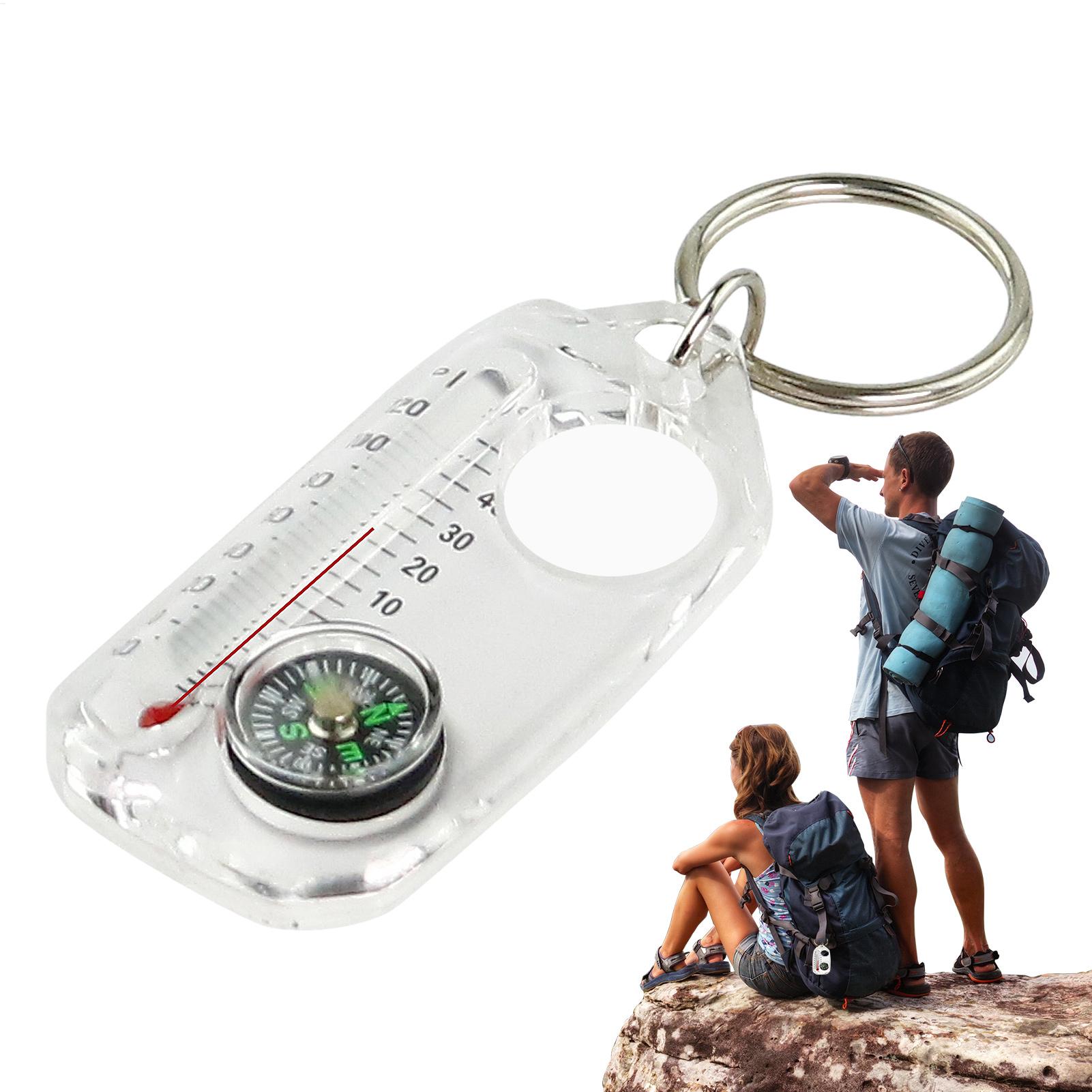 พวงกุญแจมัลติฟังก์ชั่นขนาดเล็ก - Compass Keychain Mini บทวิจารณ์และราคา