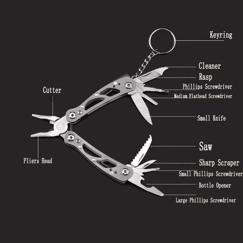 มัลติทูลพวงกุญแจขนาดเล็ก 12 in - Edc Carry Pliers บทวิจารณ์และราคา