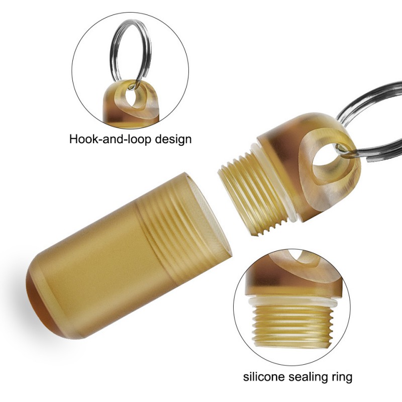 มินิแบบพกพากล่องยากันน้ําขวด P - Edc Pill Carry บทวิจารณ์และราคา