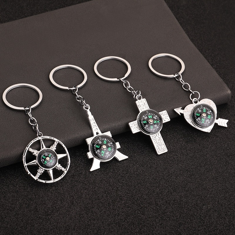 ที่ไม่ซ้ํากันเข็มทิศเดินเรือพว - Compass Keychain Mini บทวิจารณ์และราคา
