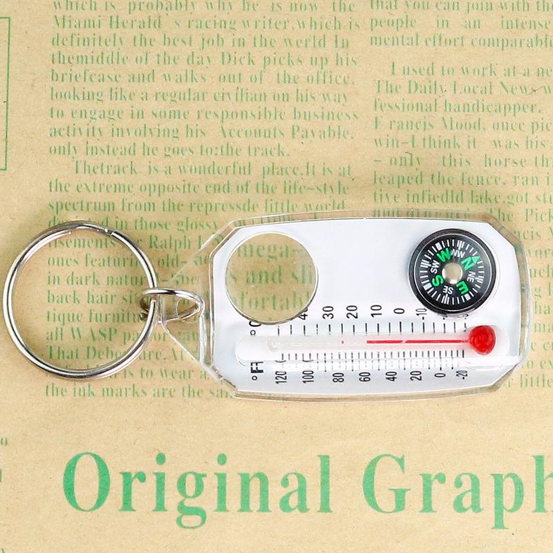 มินิพวงกุญแจมัลติฟังก์ชั่ตั้งแ - Compass Keychain Mini บทวิจารณ์และราคา