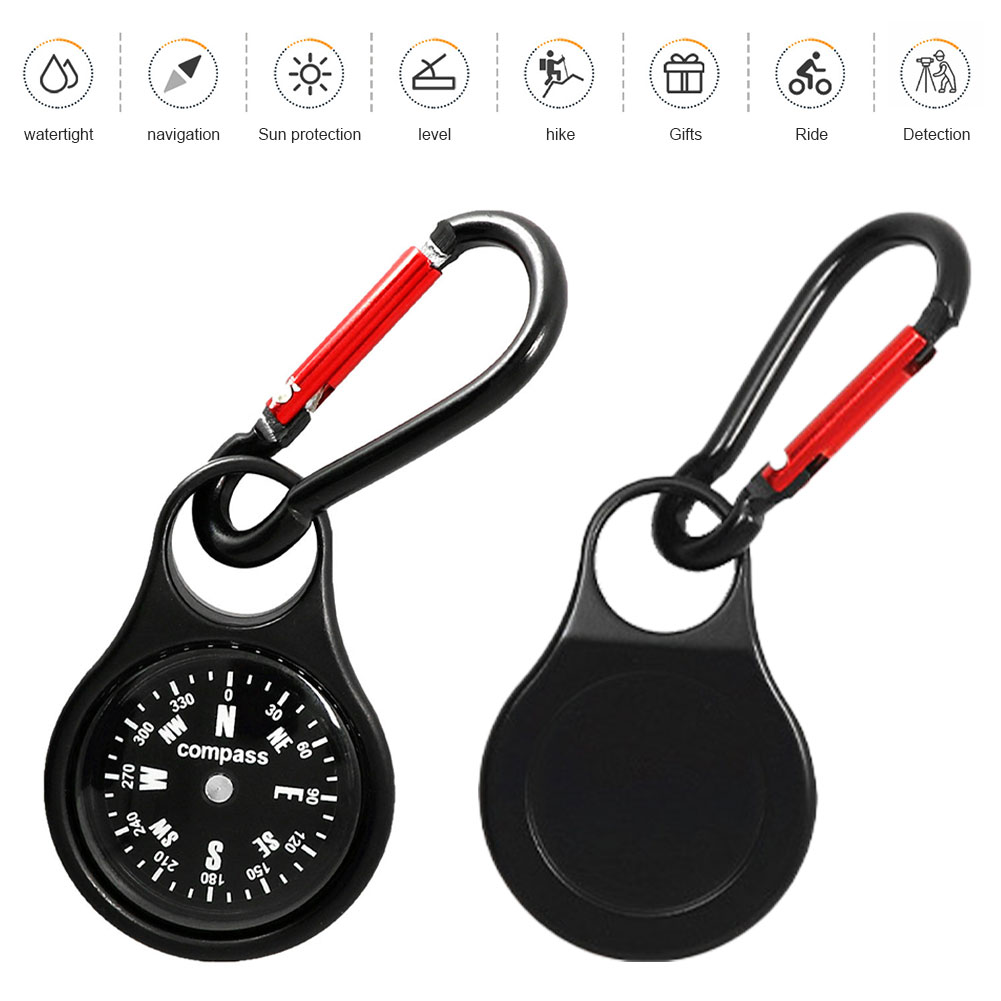 เข็มทิศขนาดเล็กพร้อมคาราบิเนอร - Compass Keychain Mini บทวิจารณ์และราคา