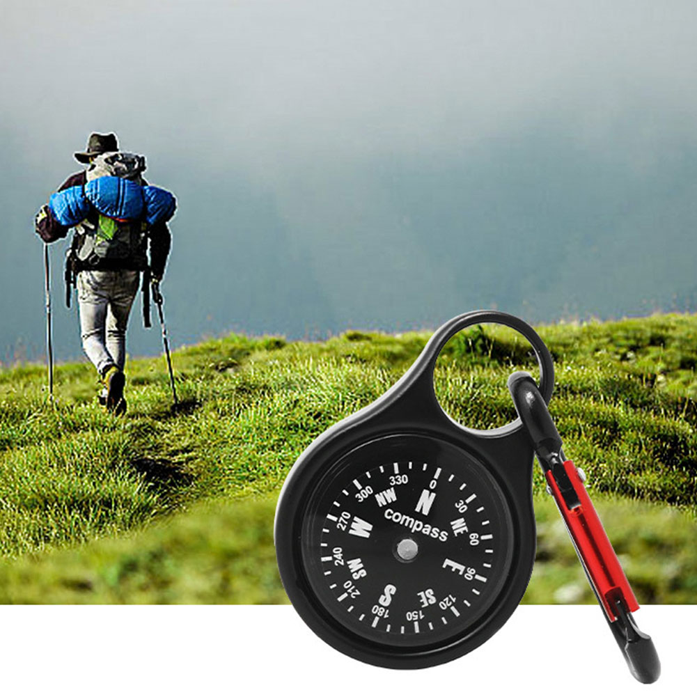 เข็มทิศขนาดเล็กพร้อมคาราบิเนอร - Compass Keychain Mini บทวิจารณ์และราคา