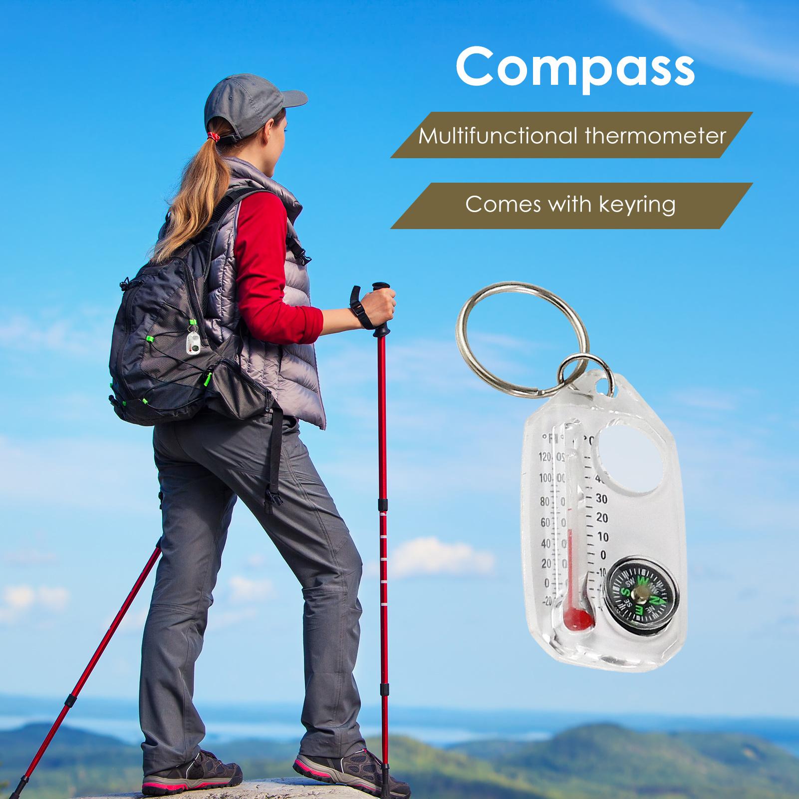 พวงกุญแจมัลติฟังก์ชั่นขนาดเล็ก - Compass Keychain Mini บทวิจารณ์และราคา