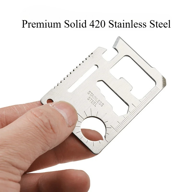 1 ชิ้น EDC มีดบัตรเครดิตสแตนเล - Multitool Credit Card บทวิจารณ์และราคา
