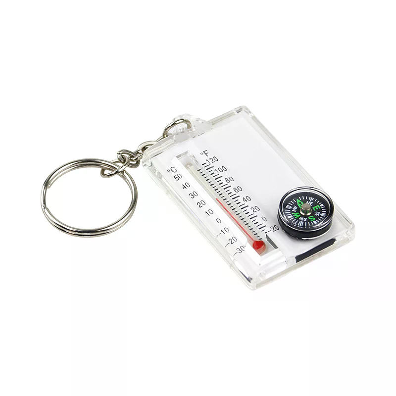 เข็มทิศแบบติดพวงกุญแจสำหรับกิจ - Compass Keychain Mini บทวิจารณ์และราคา