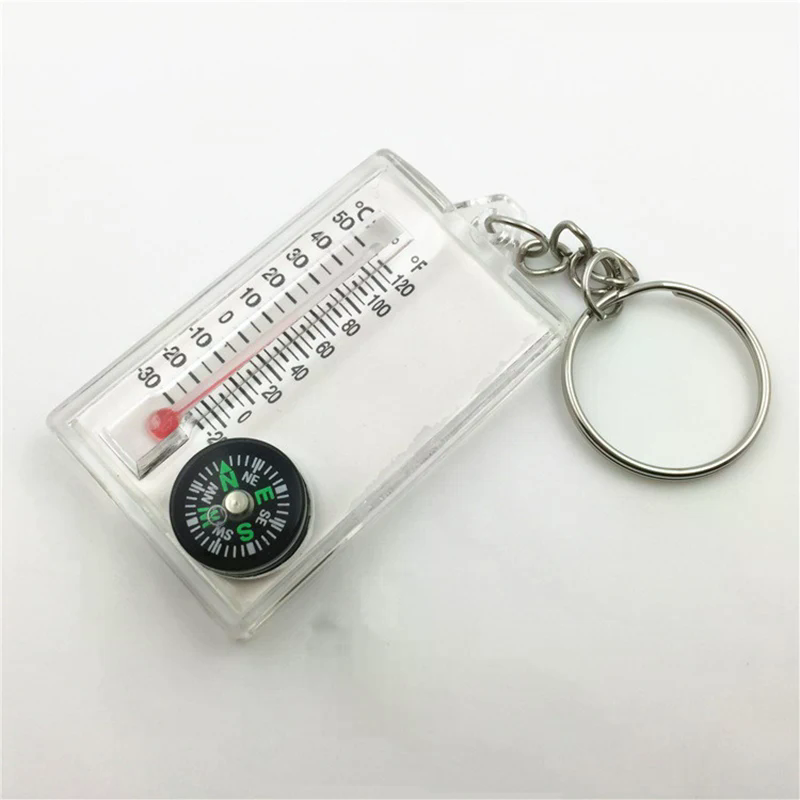 เข็มทิศแบบติดพวงกุญแจสำหรับกิจ - Compass Keychain Mini บทวิจารณ์และราคา