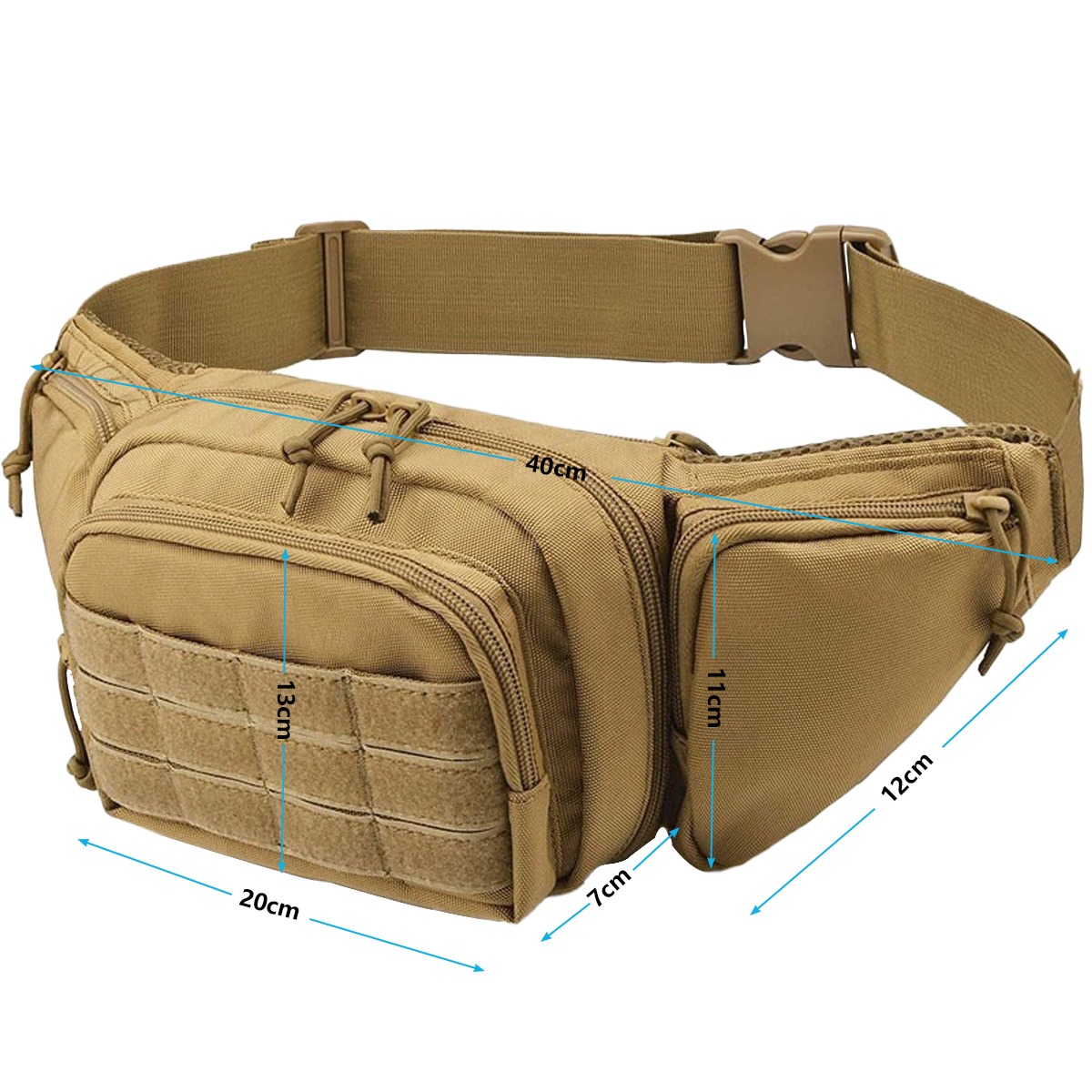 กระเป๋าคาดเอว MOLLE Tactical ส - Edc Concealed Carry Fanny Pack บทวิจารณ์และราคา