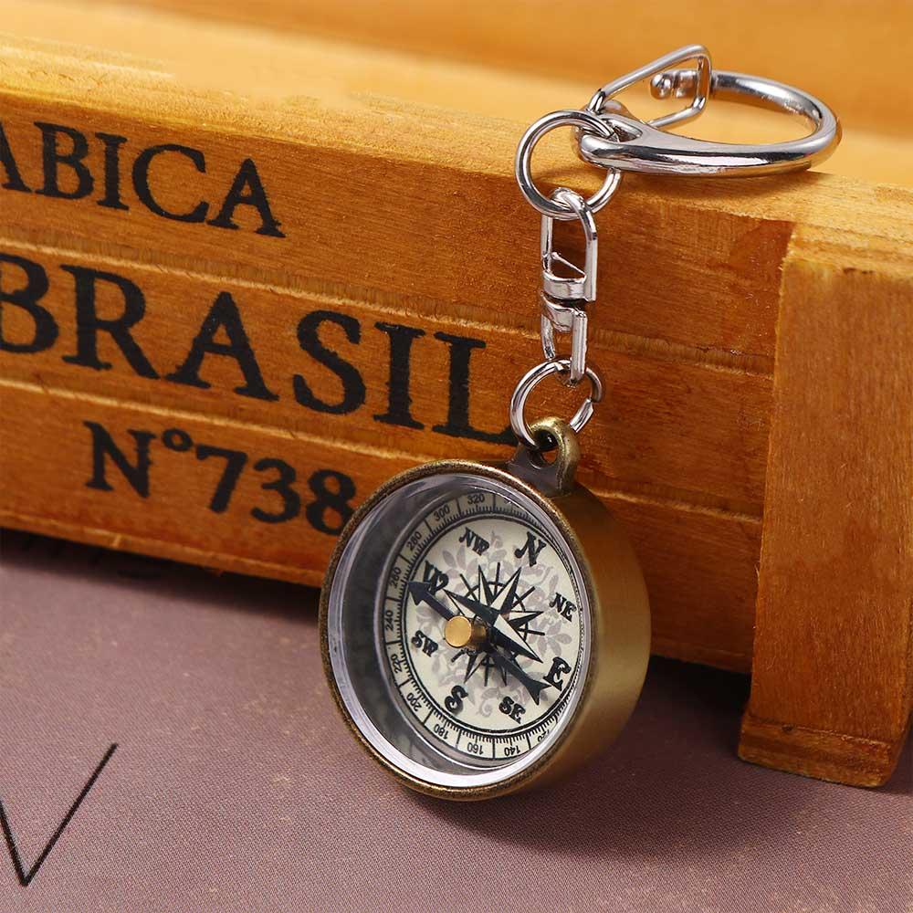 พวงกุญแจ 1 ชิ้น ทำจากโลหะผสมสั - Compass Keychain Mini บทวิจารณ์และราคา
