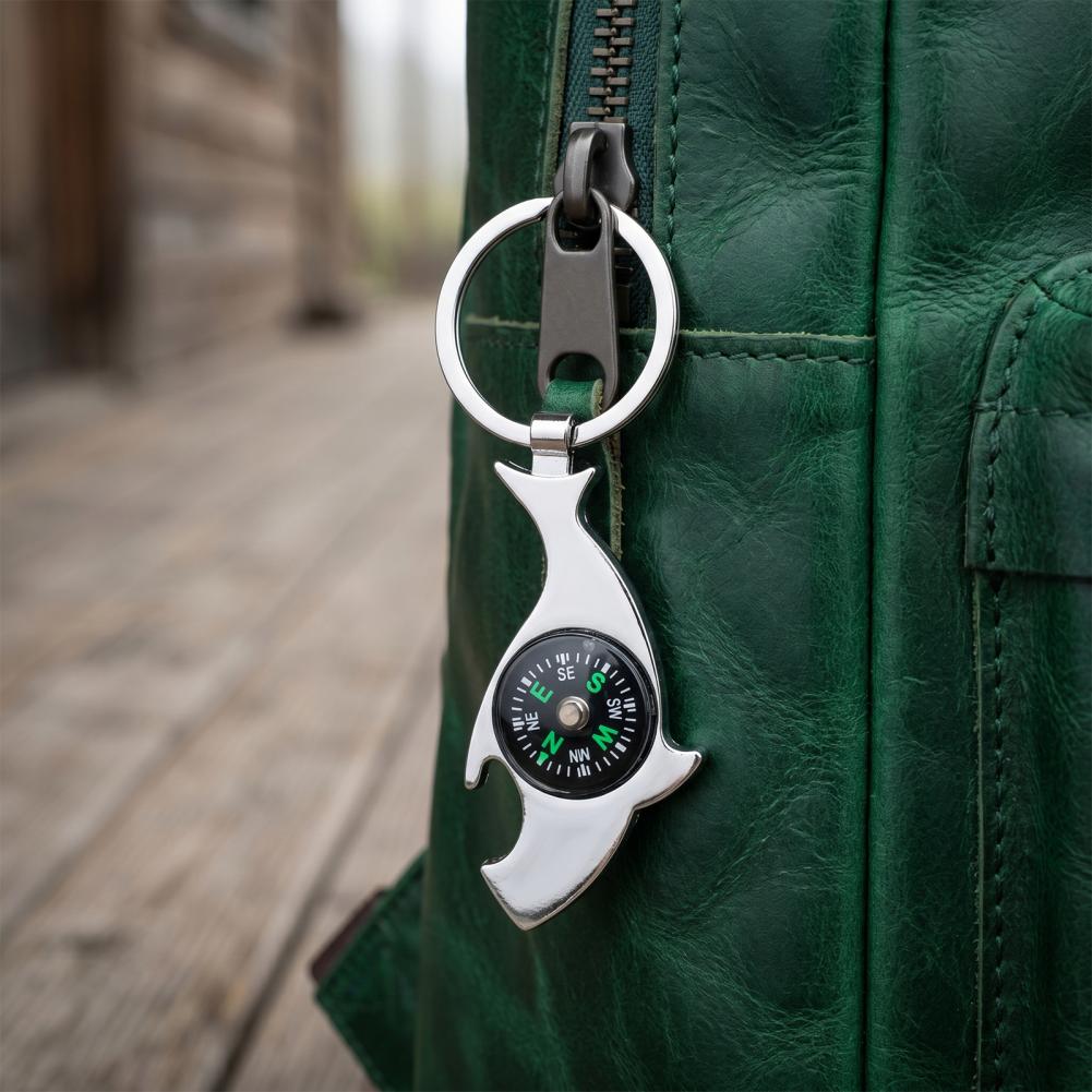 พวงกุญแจเข็มทิศขนาดเล็ก พวงกุญ - Compass Keychain Mini บทวิจารณ์และราคา
