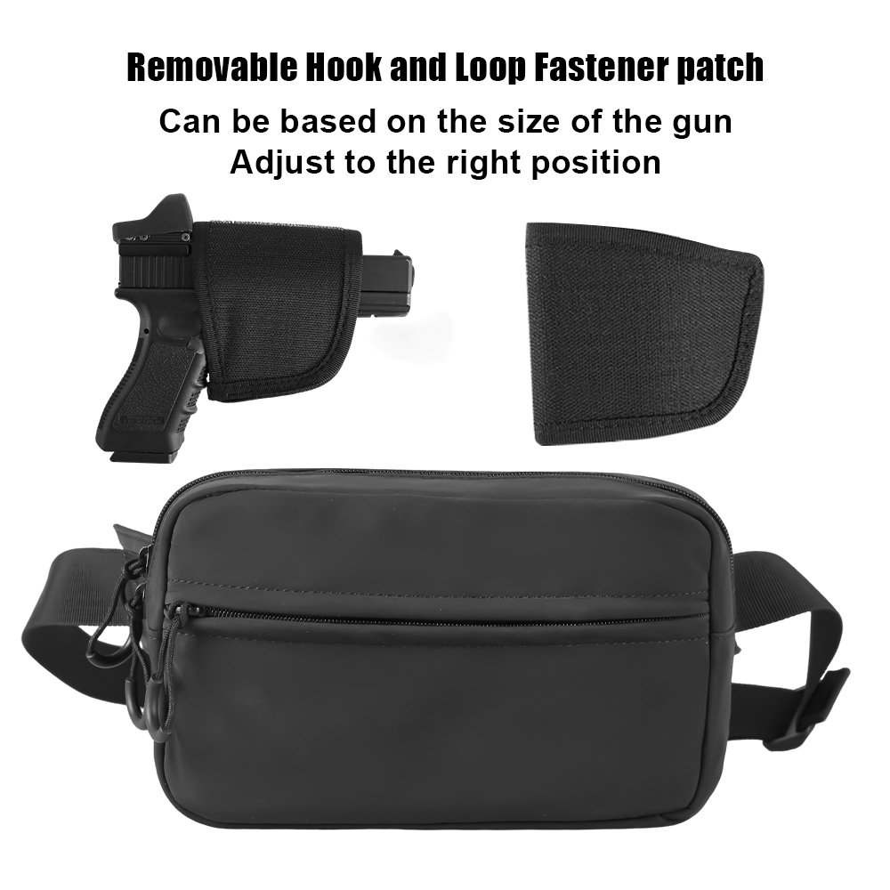 ยุทธวิธีCrossbodyกระเป๋าปืนพกเ - Edc Concealed Carry Fanny Pack บทวิจารณ์และราคา
