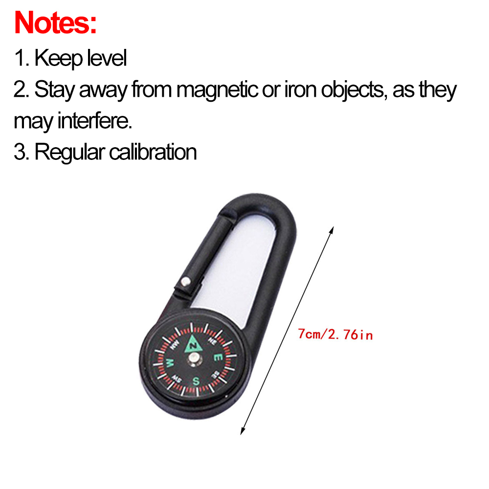 เข็มทิศขนาดเล็กแบบพกพาพร้อมคาร - Compass Keychain Mini บทวิจารณ์และราคา