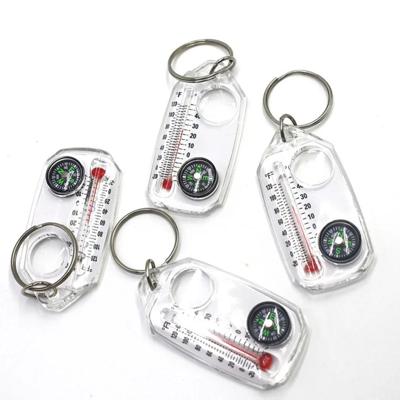 เข็มทิศพวงกุญแจ 3 in 1 แบบพกพา - Compass Keychain Mini บทวิจารณ์และราคา