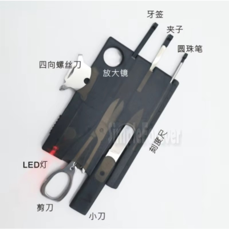Hot คุณภาพสูง 10 In1 กระเป๋าบั - Multitool Credit Card บทวิจารณ์และราคา