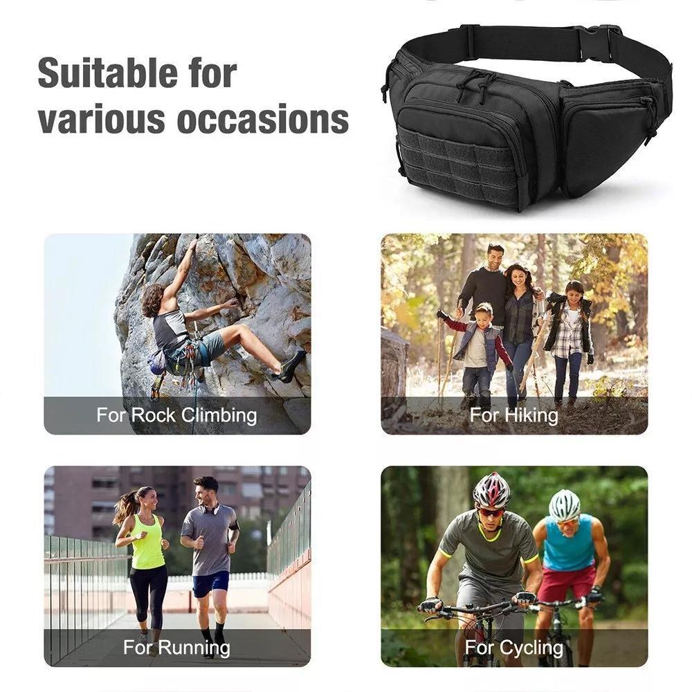 กระเป๋าคาดเอวแบบยุทธวิธีสำหรับ - Edc Concealed Carry Fanny Pack บทวิจารณ์และราคา