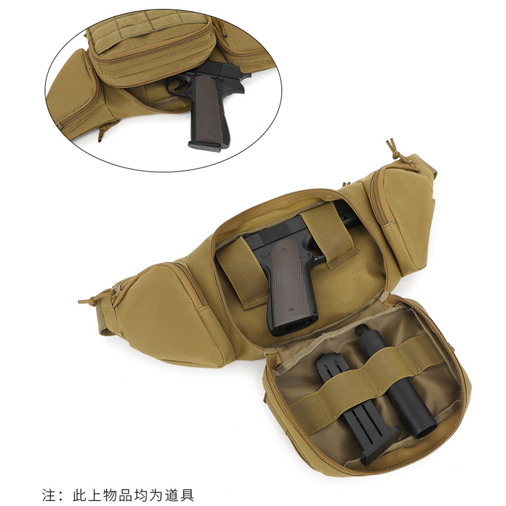 กระเป๋าคาดเอวแบบยุทธวิธี ซ่อนอ - Edc Concealed Carry Fanny Pack บทวิจารณ์และราคา
