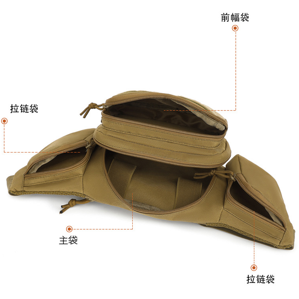 กระเป๋าคาดเอวแบบยุทธวิธี ซ่อนอ - Edc Concealed Carry Fanny Pack บทวิจารณ์และราคา