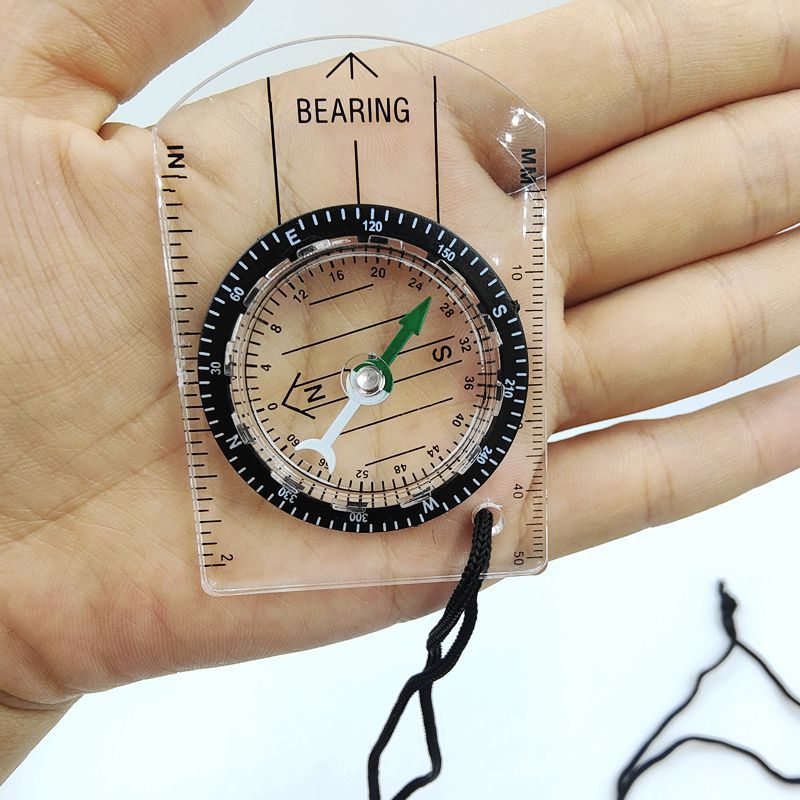 เข็มทิศอะคริลิกใสขนาดเล็กแบบพก - Compass Keychain Mini บทวิจารณ์และราคา